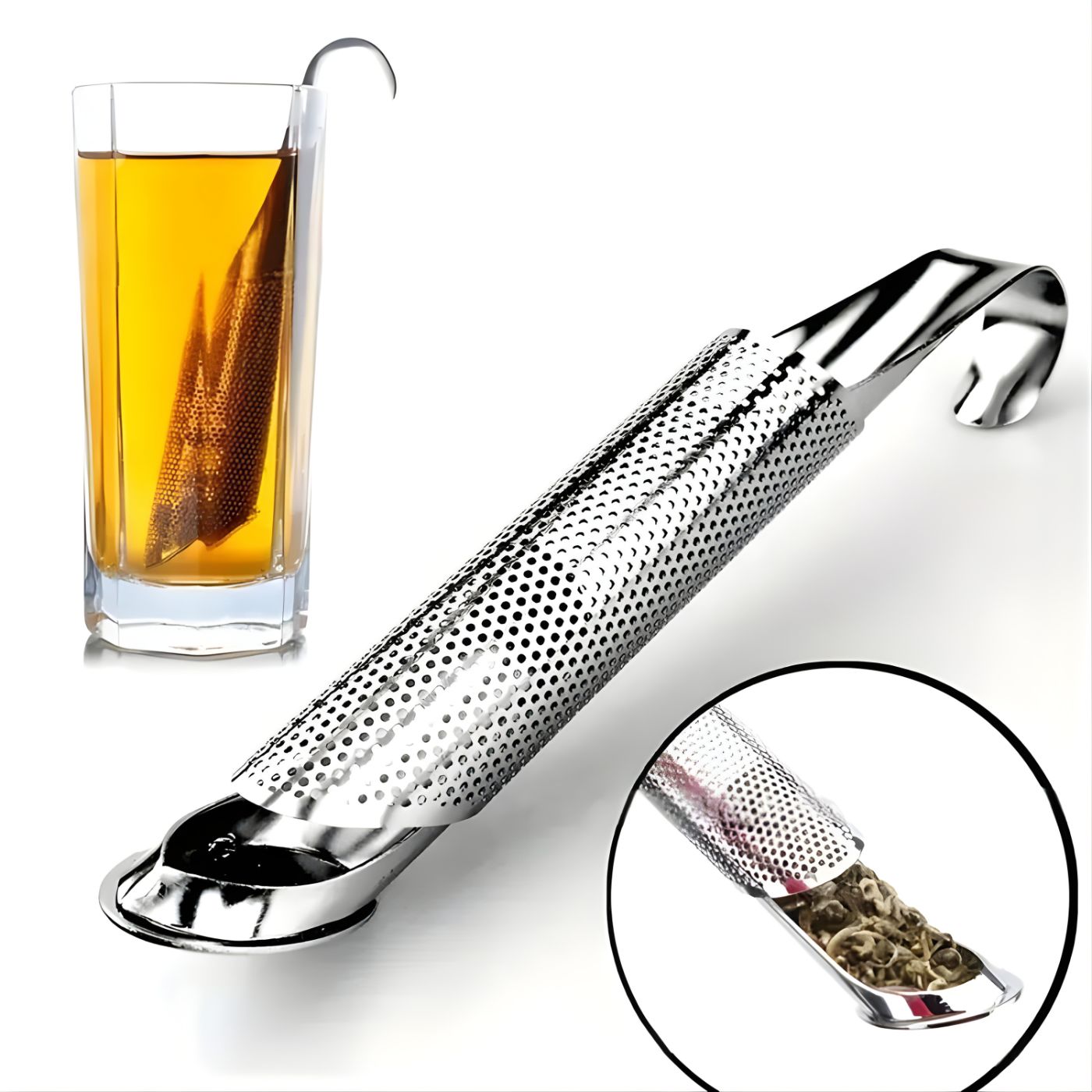 Stainless steel long handle loose leaf tea infuser