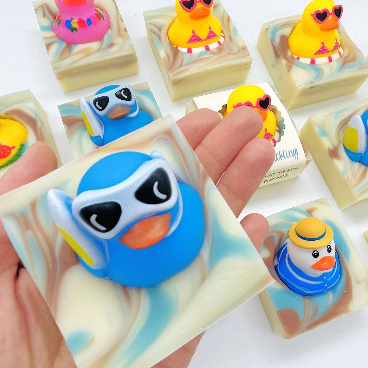 handmade duckling soap bar kids