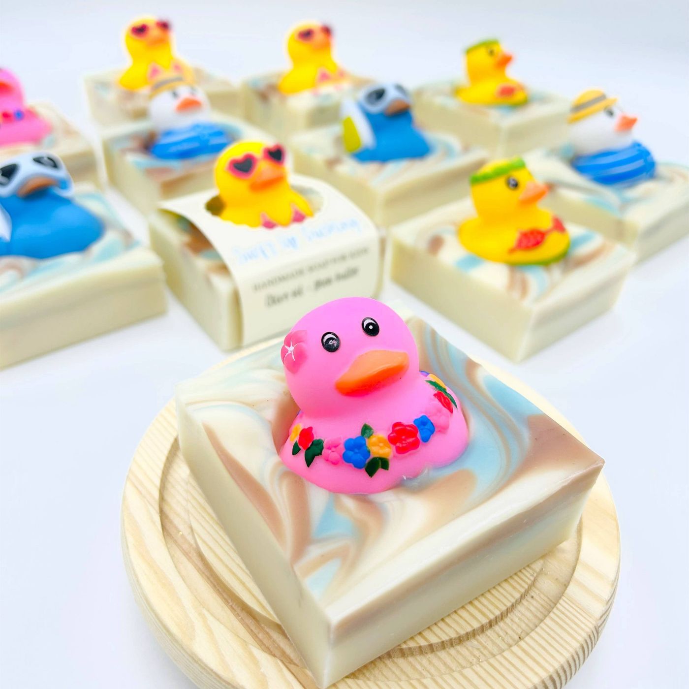 handmade duckling soap bar kids 2