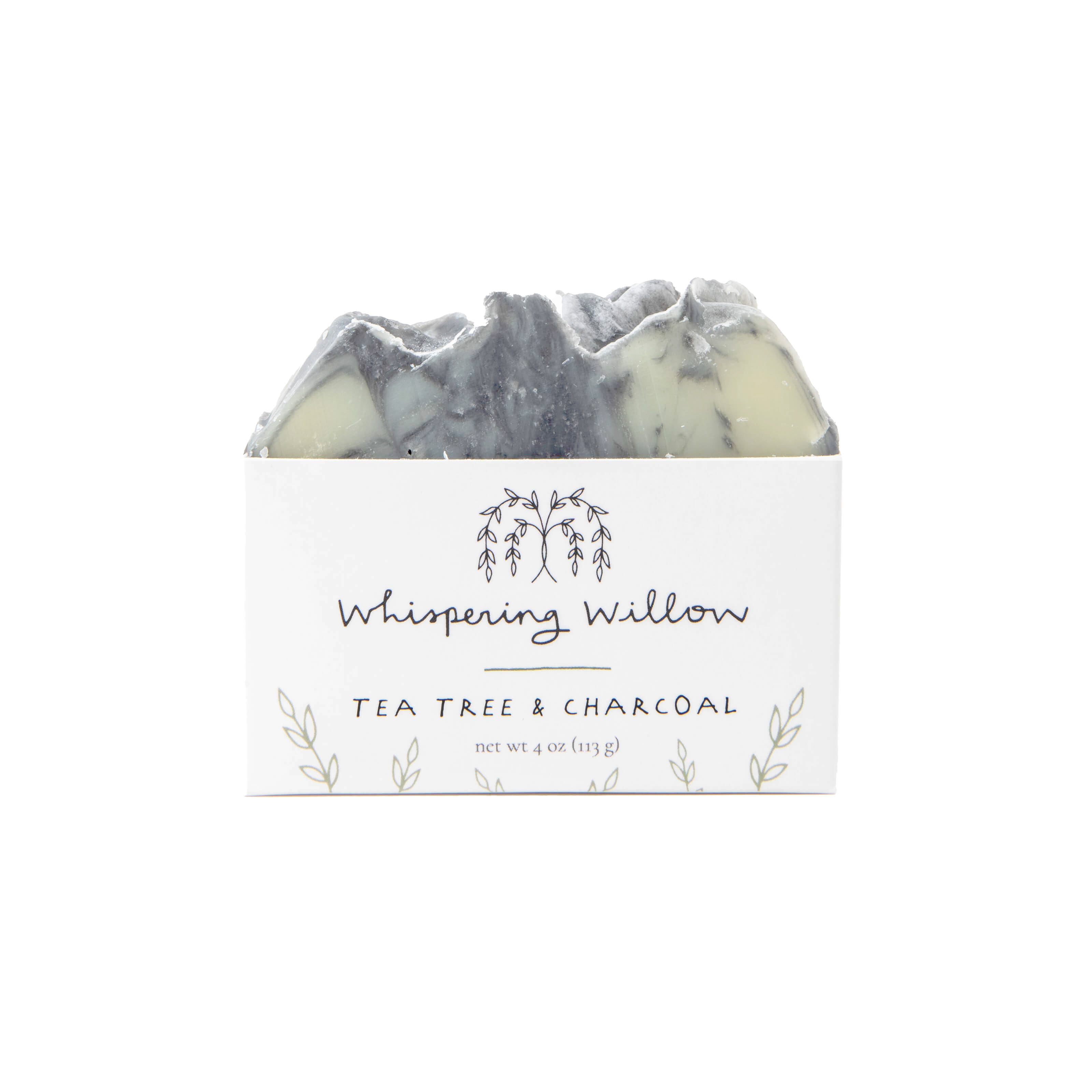 Whispering Willow Bar Soap - Tea Tree with Charcoal