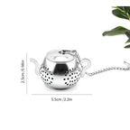 Mini teapot tea strainer dimensions