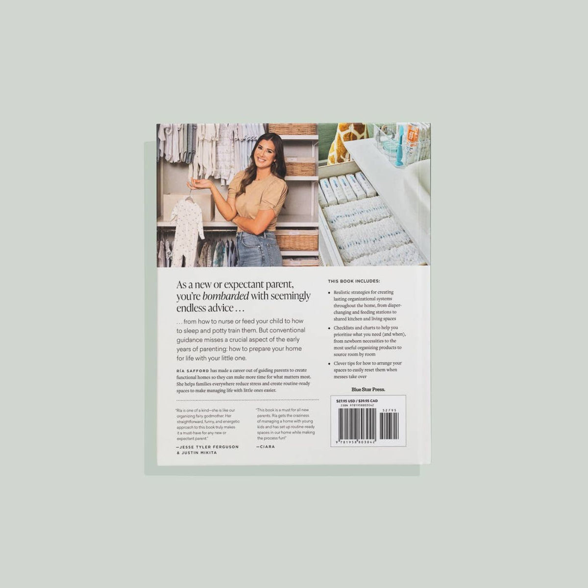 Hardcover home organizing guide for baby and toddler essentials