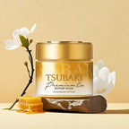 Tsubaki Repair Mask texture – nourishing cream treatment for damaged hair