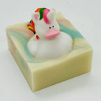 Colorful handmade soap bar unicorn toy