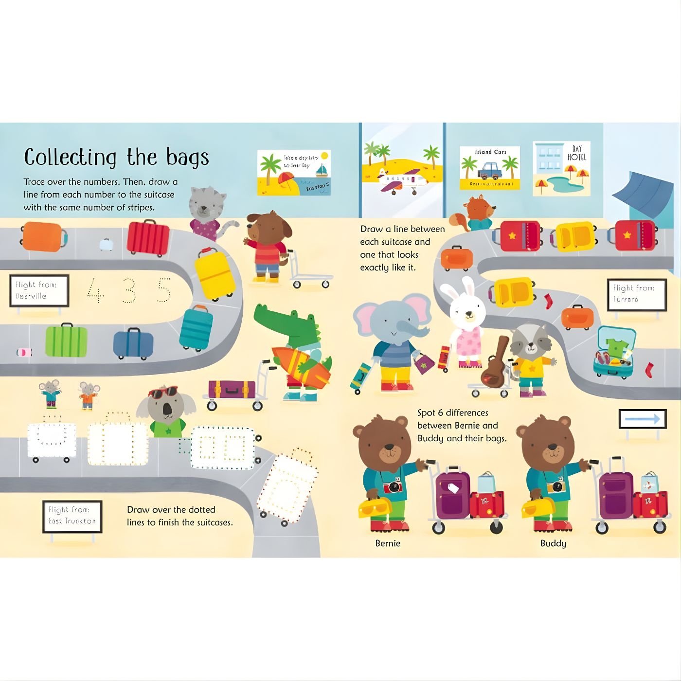 Usborne Wipe-Clean Activity Book – Drawing, Counting & Spotting Fun