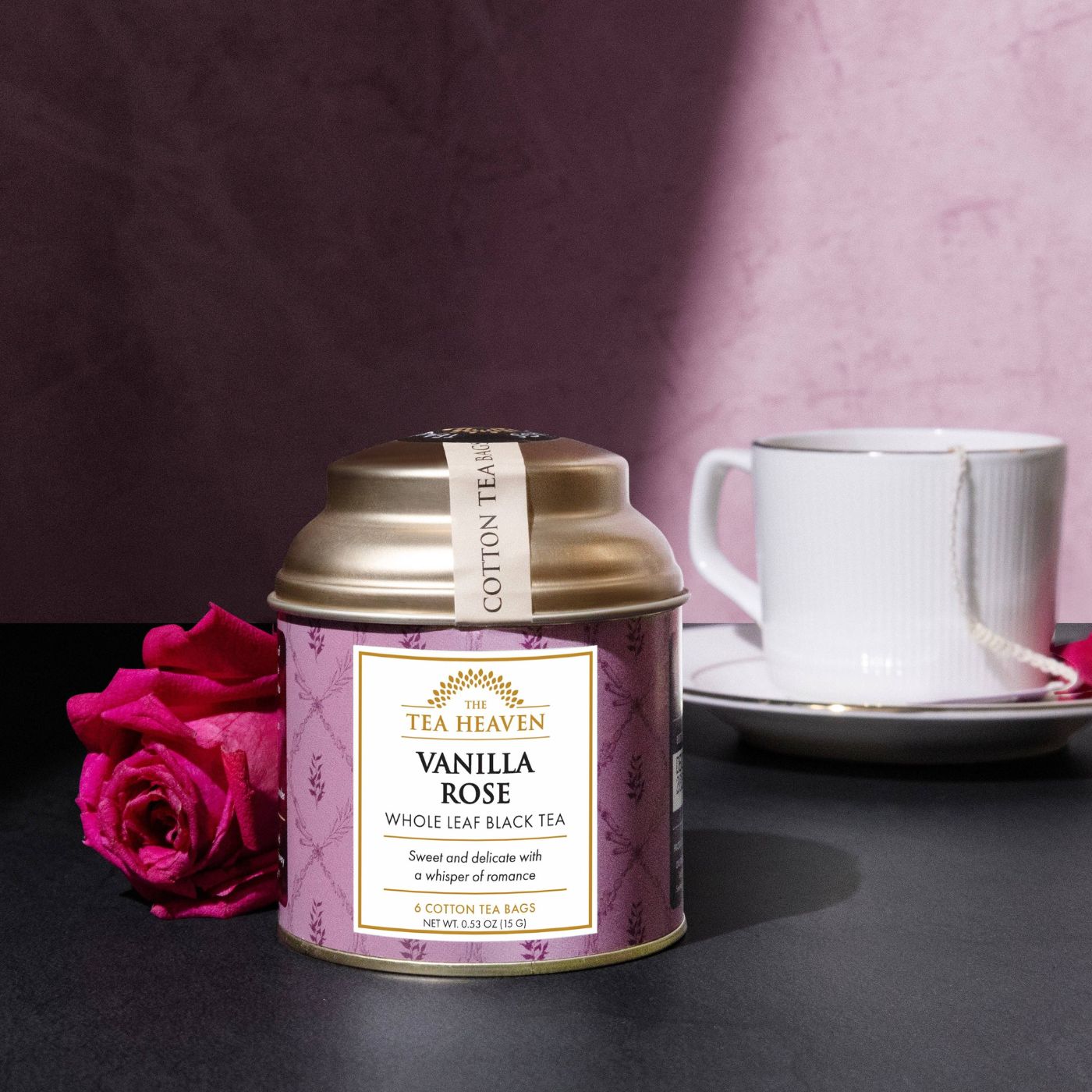 Floral black tea with vanilla notes