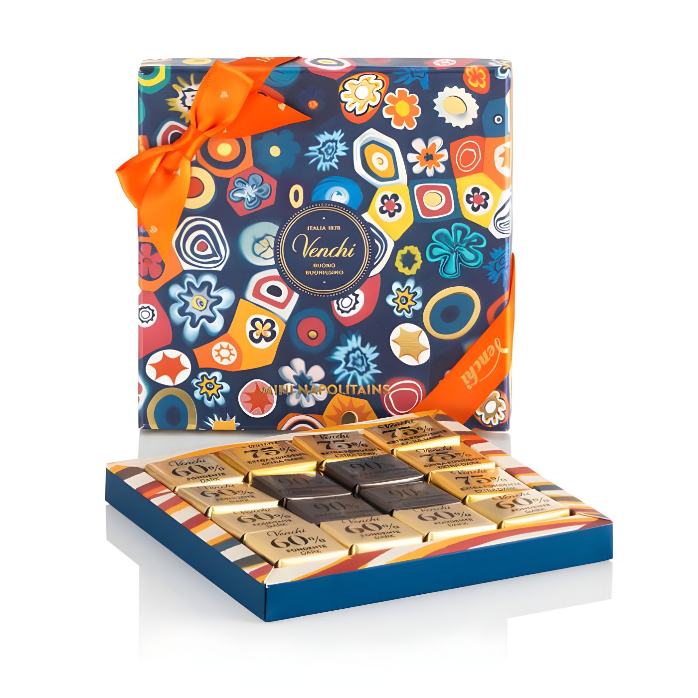 Venchi Murrine gourmet chocolate gift box with mini squares