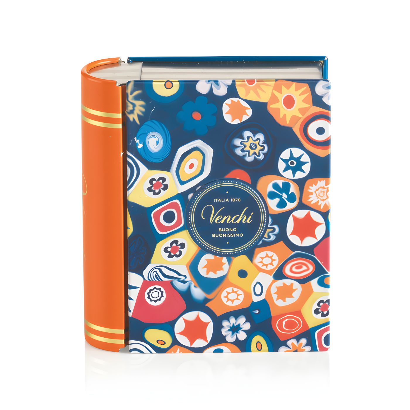 Venchi mini book chocolate tin