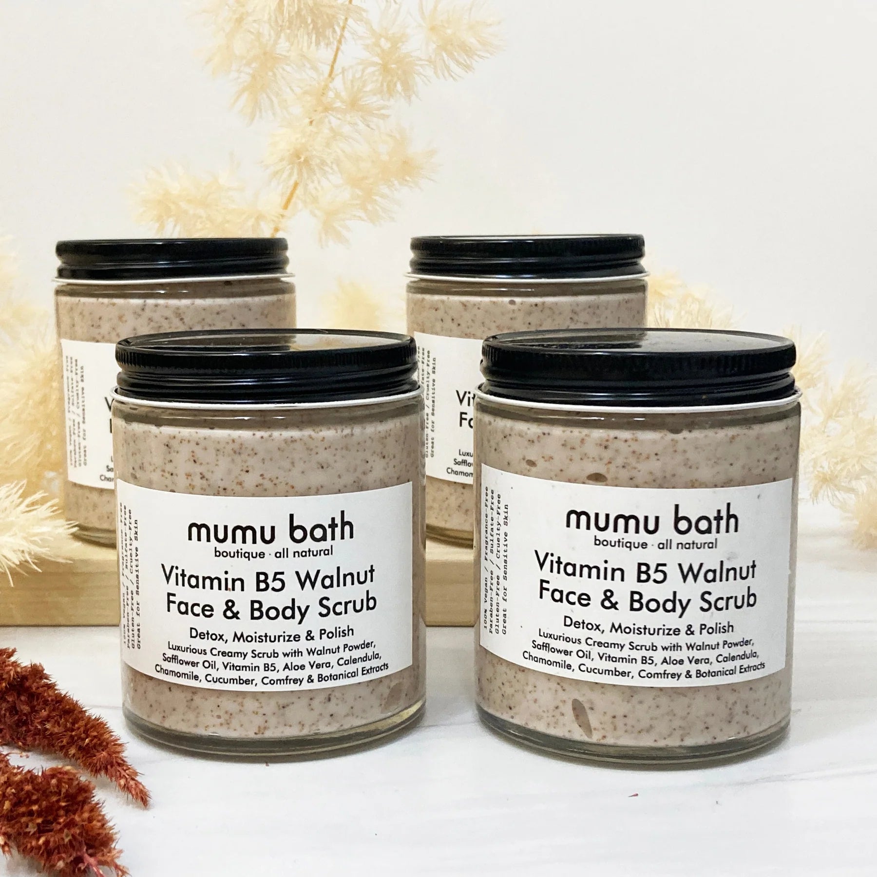 Mumu Bath Vitamin B5 Walnut Face and Body Scrub