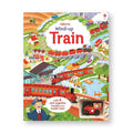 Wind-Up Train Book & Toy Gift Set – Steam Train Adventure Through Scenic Landscapes