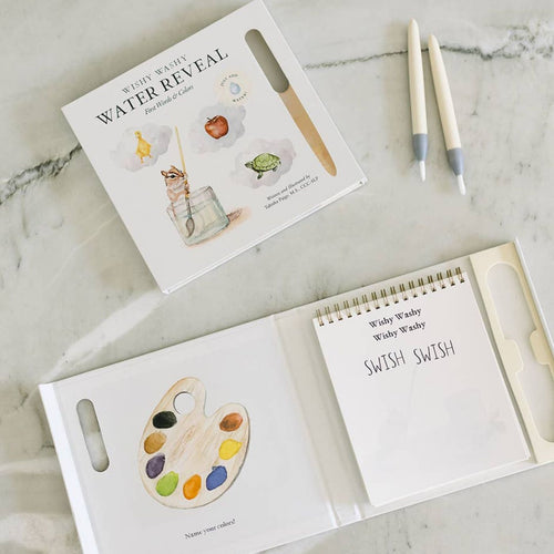 Reusable paint-with-water activity book for toddlers