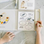 Travel-friendly no-mess water painting book for toddlers