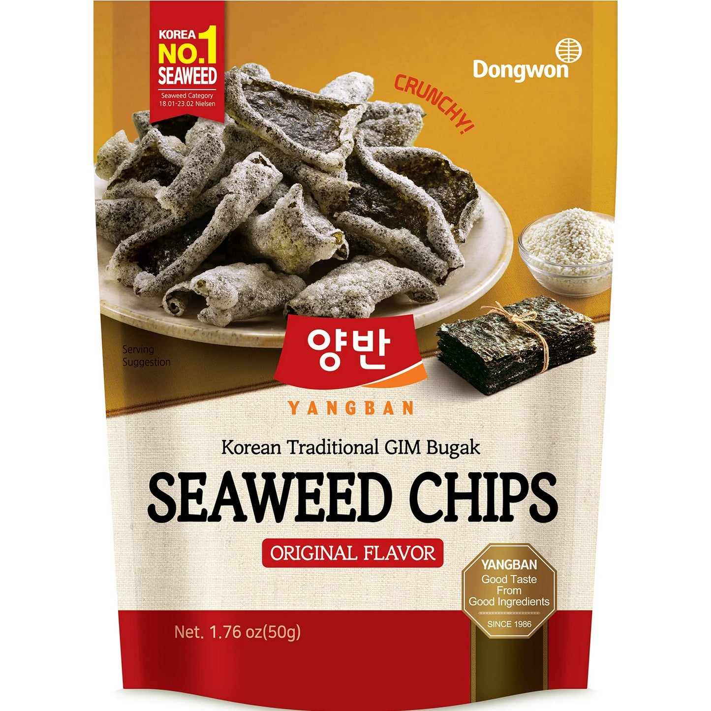 Yangban Seaweed Chips Original
