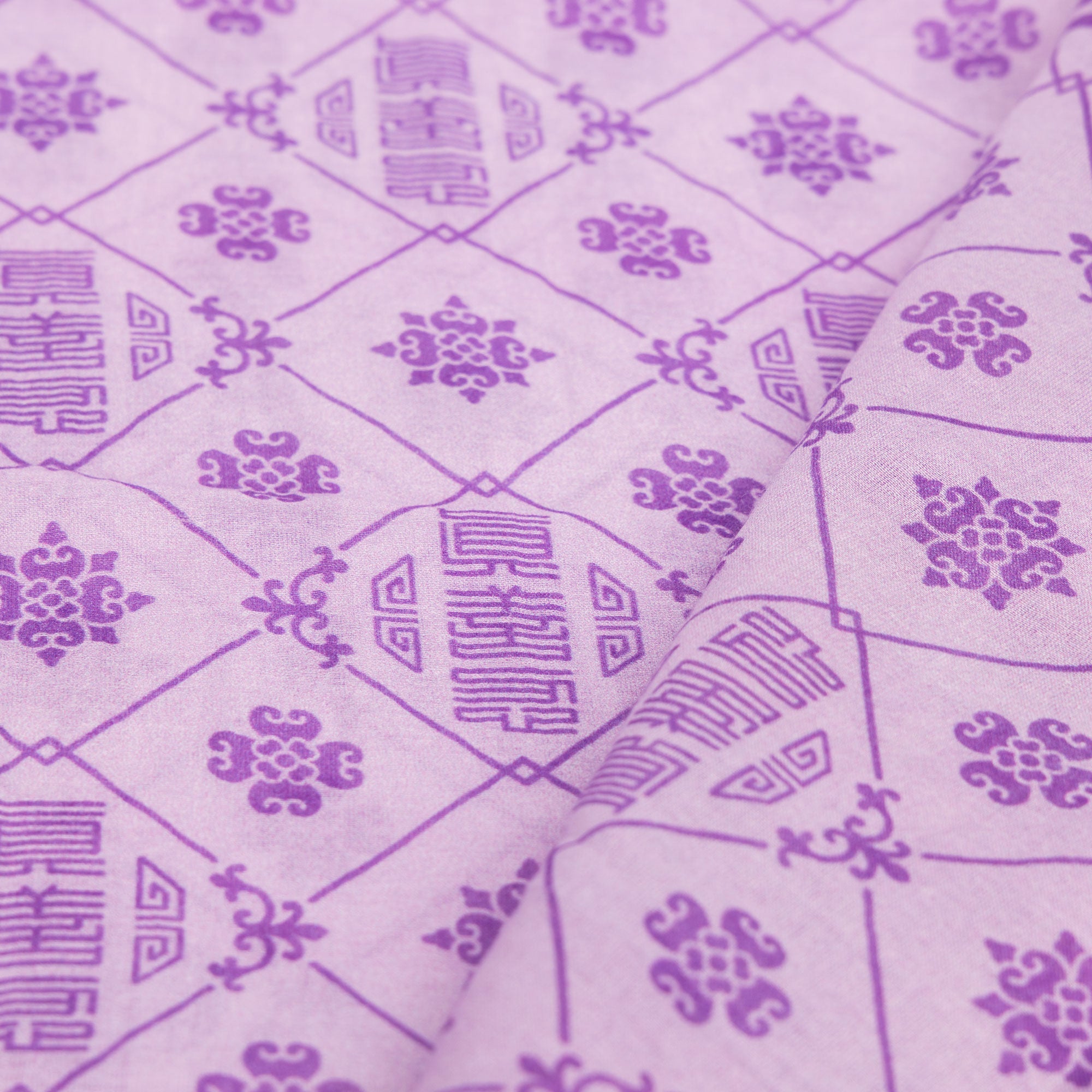 Zhen Shan Ren Long Scarf Lilac Details - Shen Yun Collections