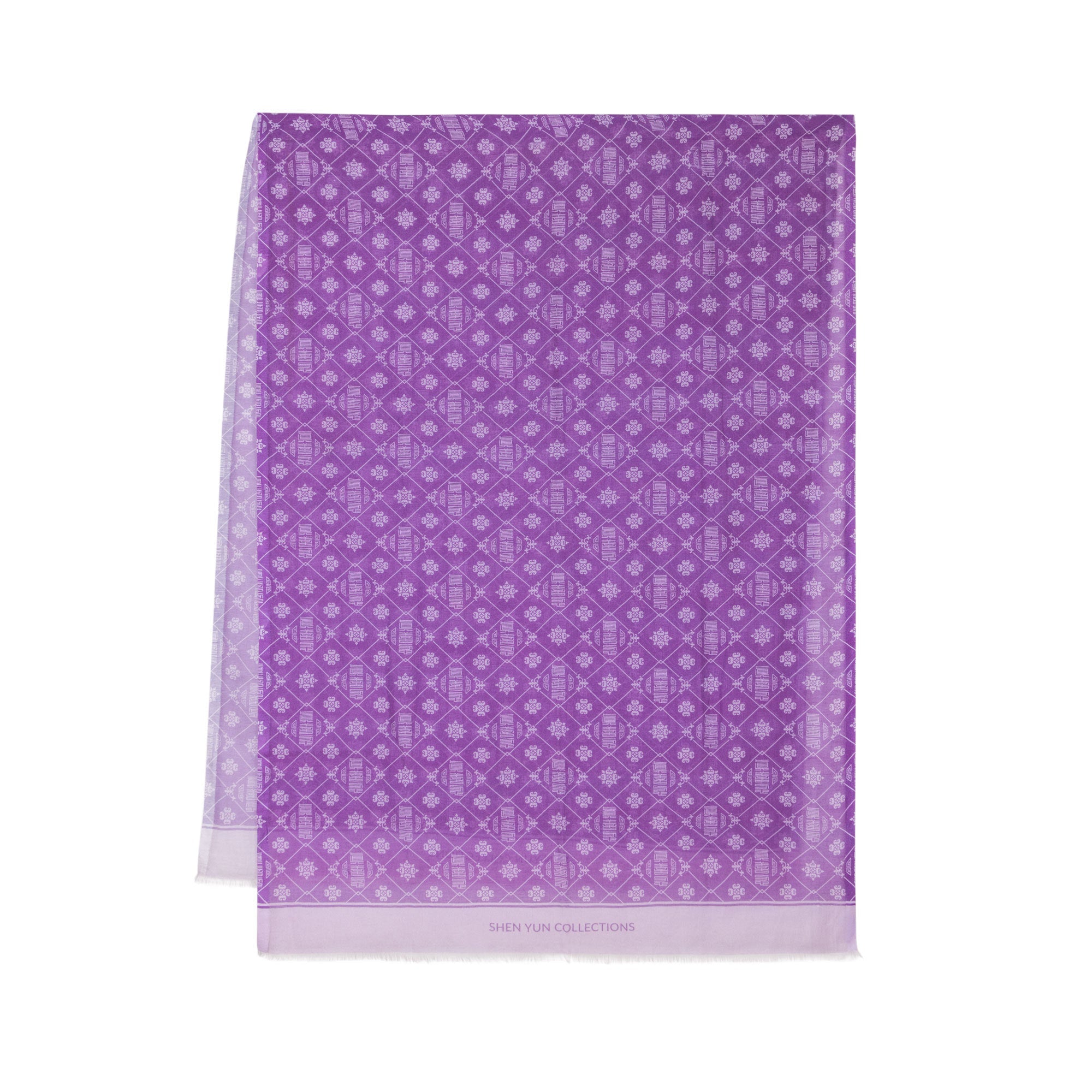 Zhen Shan Ren Long Scarf Purple - Shen Yun Collections