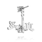 Zhen Shan Ren Words Silver Earrings Back - Shen Yun Collections