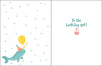 Birthday Greeting Card - Mermaids and Balloons-KidsI