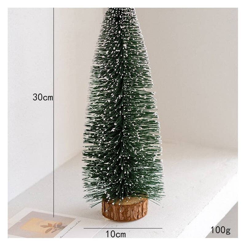 Green Velvet Christmas Tree – Desktop Decoration