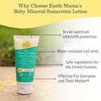 Earth Mama Organics Baby Mineral Sunscreen Lotion - SPF 40