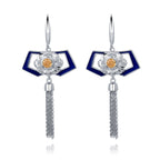 Manchurian Elegance Earrings Blue - Shen Yun Collections