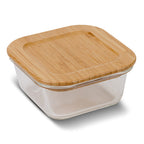 Square glass food container "Arizona" 300ml