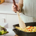 Bamboo serving spoon "Terrestrial" with silicone handle 30.5cm
