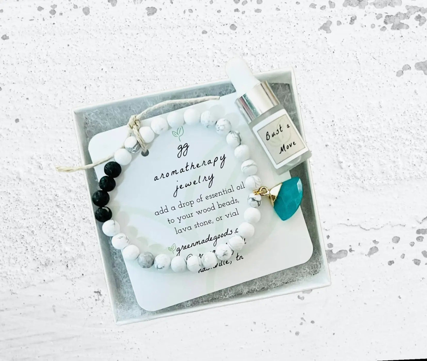 Howlite Diffuser Bracelet