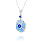 Windmill Grace Necklace Blue Side - Shen Yun Collections