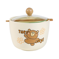 Happy Bear 26oz Bowl with Lid and Chopsticks (6/18)