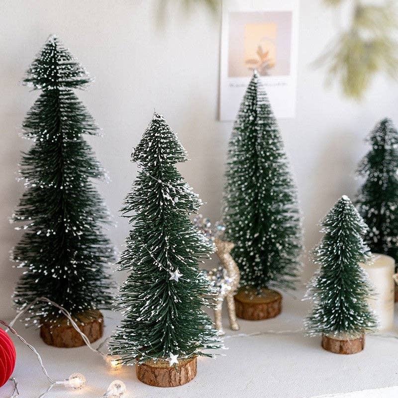 Green Velvet Christmas Tree – Desktop Decoration