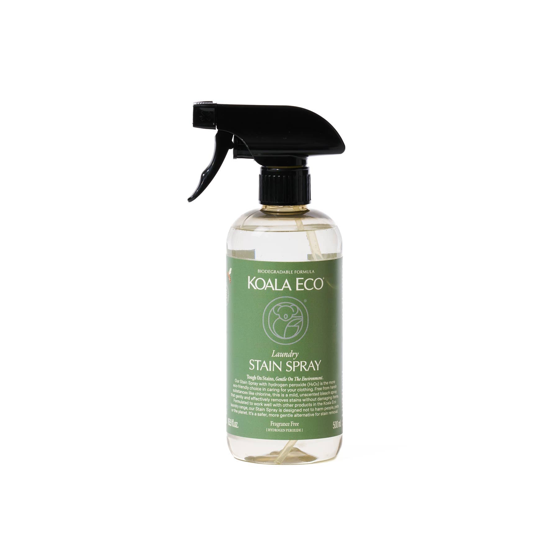 Koala Eco Stain Spray 500ml – Front view of natural biodegradable cleaning product in spray bottle