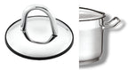 bemus stella 3.8l stainless steel stock pot 20cm with glass lid induction cooking pot