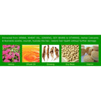 Natural Mi Ya Herbal Hair Dye - Ammonia-Free, Brown Color, with Ginseng & Henna for Nourished, Healthy Hair