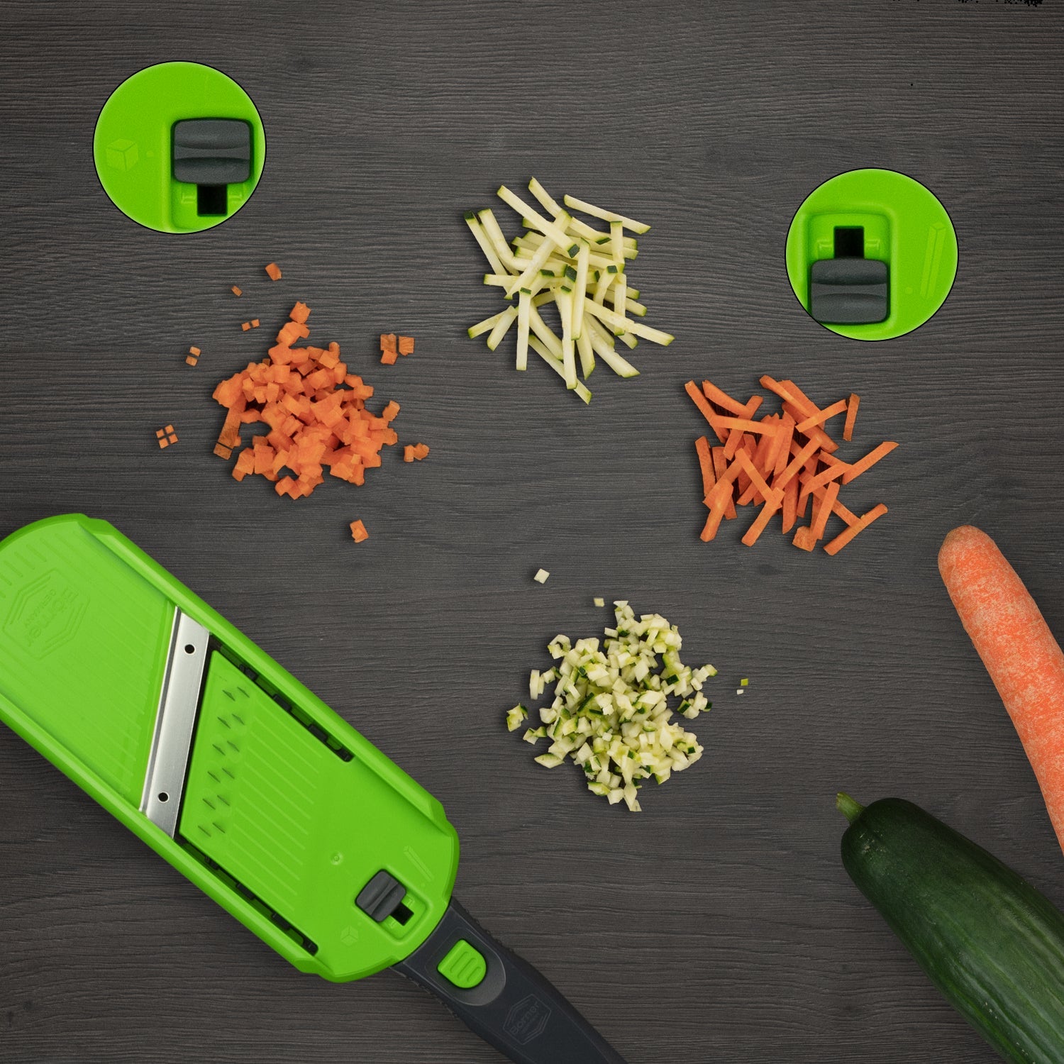 borner multi dicer and julienne cutter vegetable slicer with stainless steel blades