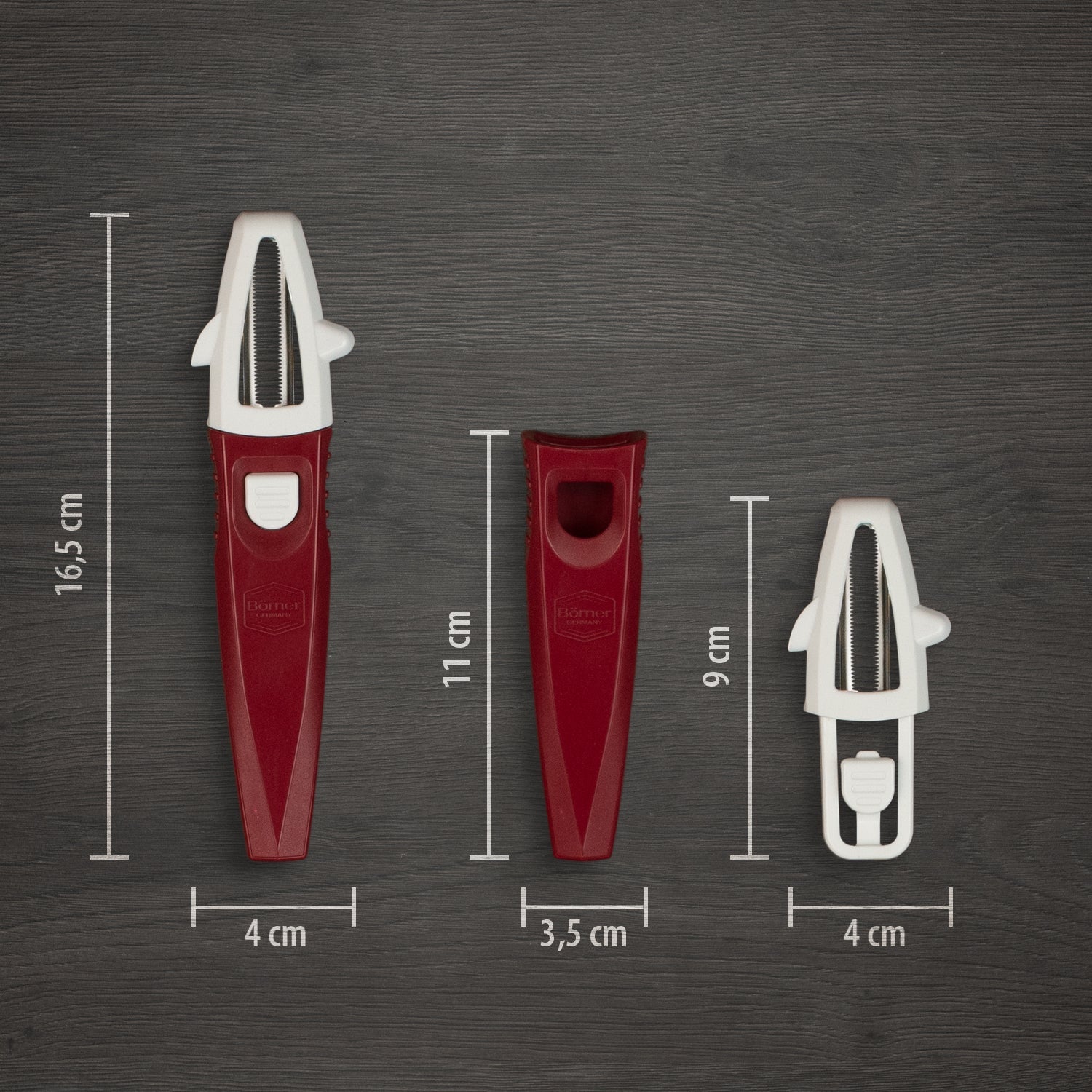borner multi peeler set vegetable and fruit peeler with julienne and straight blades