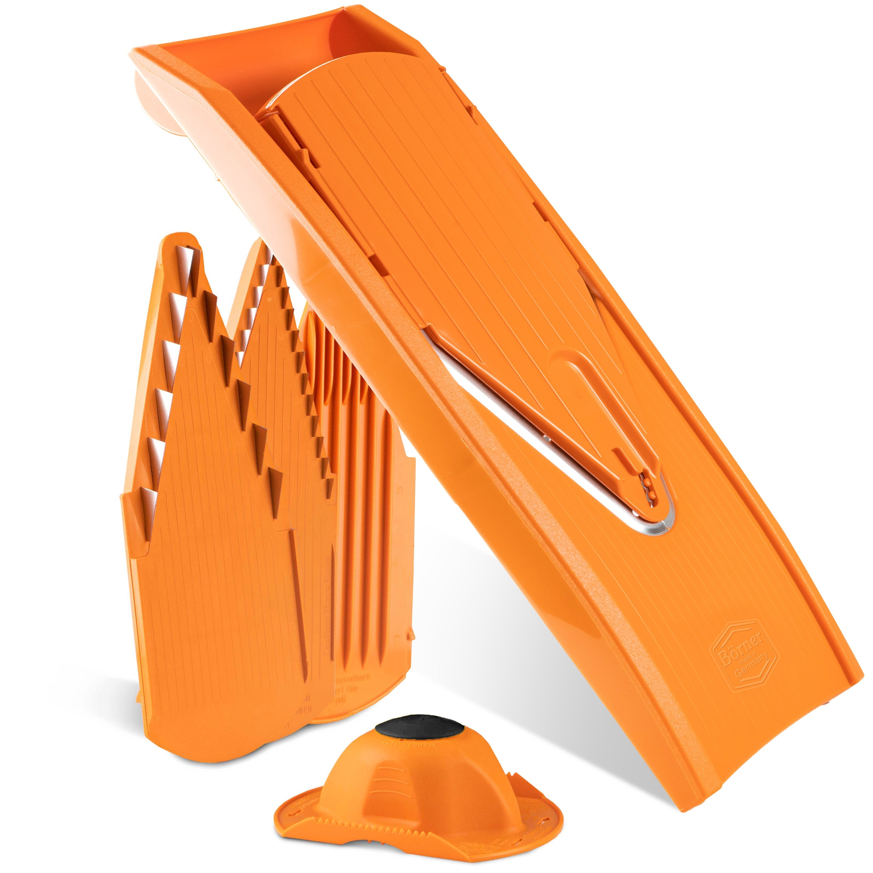 borner v1 classicline mandoline vegetable slicer with julienne blades and safety holder