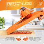 borner v1 classicline mandoline vegetable slicer with julienne blades and safety holder