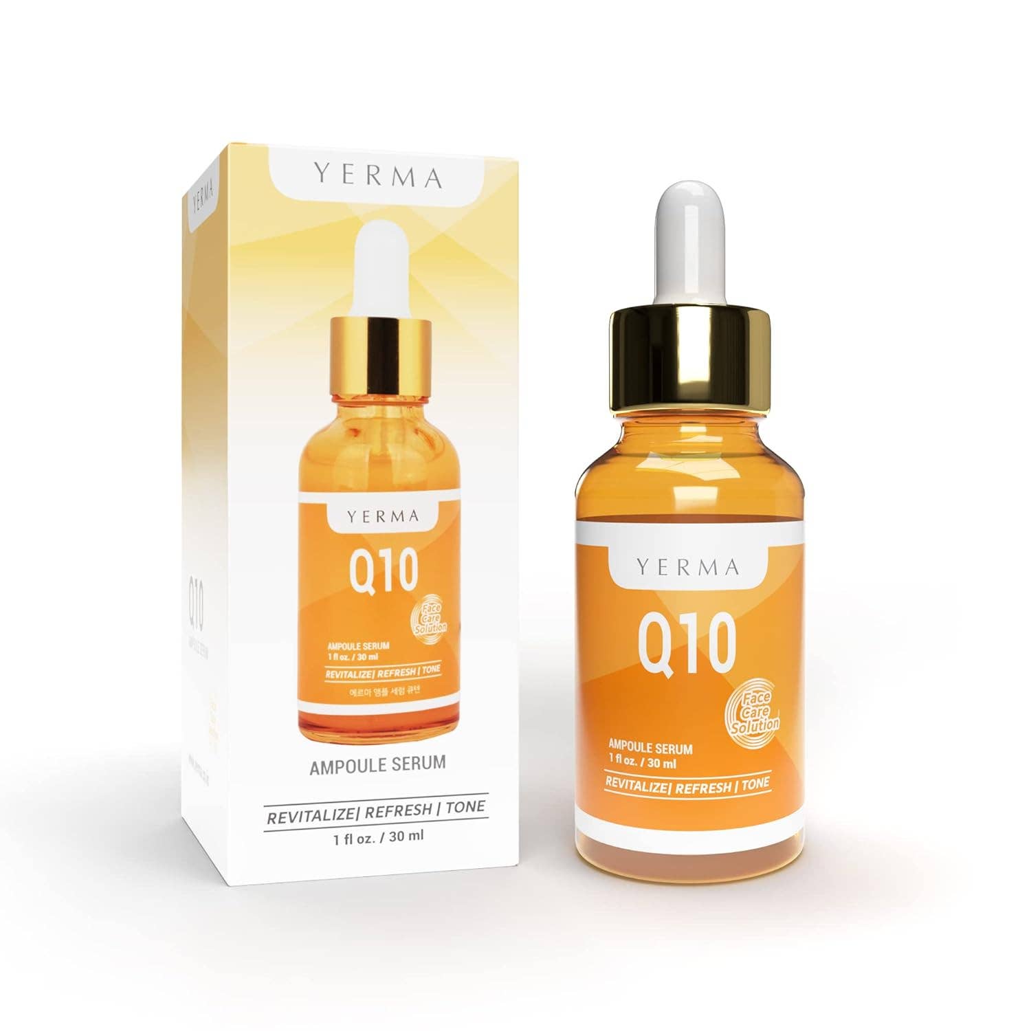 YERMA Q10 Revitalizing Ampoule – Peony-Infused Anti-Aging Serum