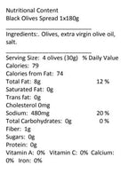 Sogno Toscano Black Olives Spread 12x180gr