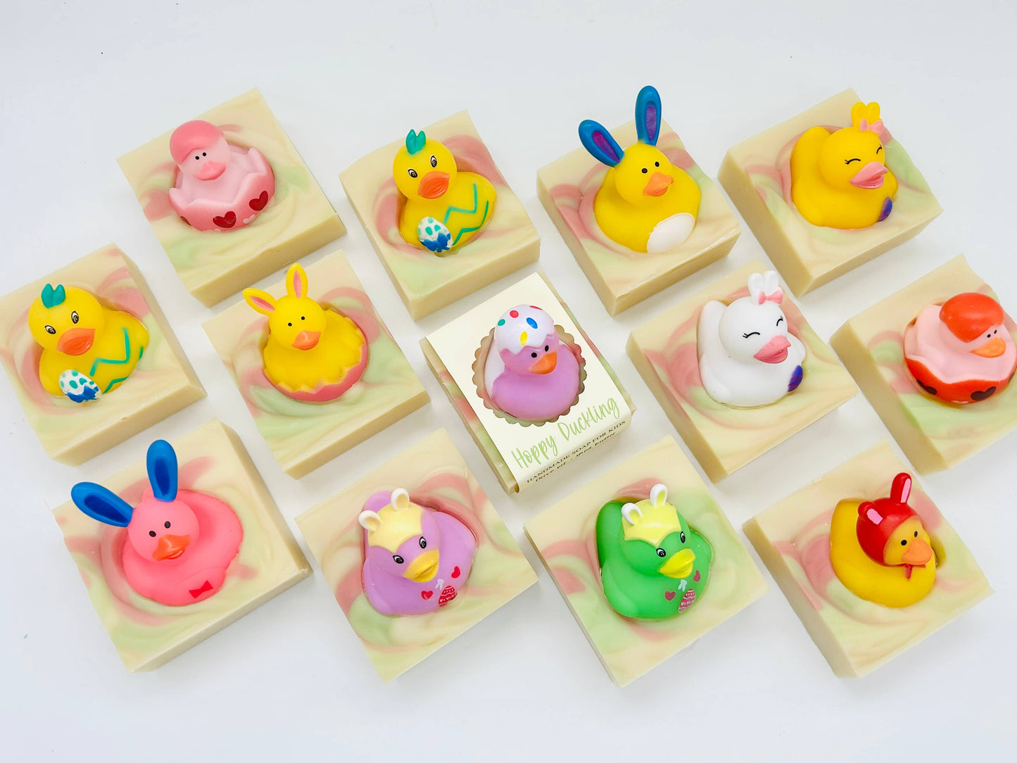Hoppy Duckling Handmade Soap Bar for Kids EASTER VEGAN