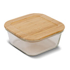 Square glass food container "Arizona" 750ml