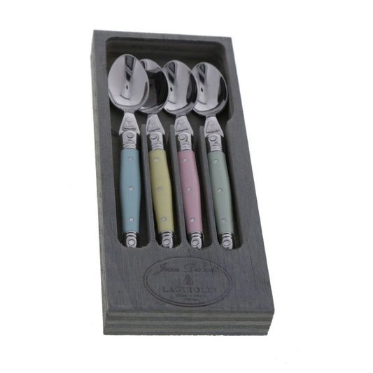 Jean Dubost 4 Pastel Coffee/Dessert Spoons
