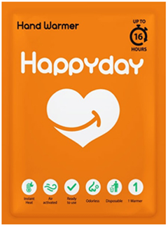 HappyDay Hand Warmer / Single use 16 hours