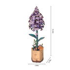 3D Wooden Flower Puzzle - Lilac