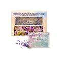 Dear Nature Precious Garden Organic Soap Lavender 100g – handmade natural soap with lavender essential oil and collagen petals for soothing, moisturizing skin