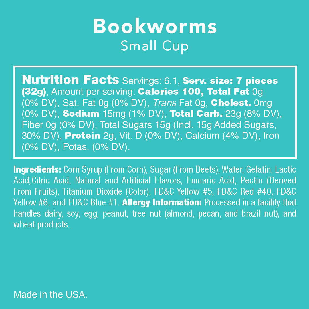Candy Club BookWorms: Mini Gummy Worms