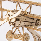DIY 3D wooden airplane puzzle with 145 pieces
