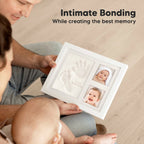 KeaBabies Baby Handprint, Footprint Keepsake Solo Frame