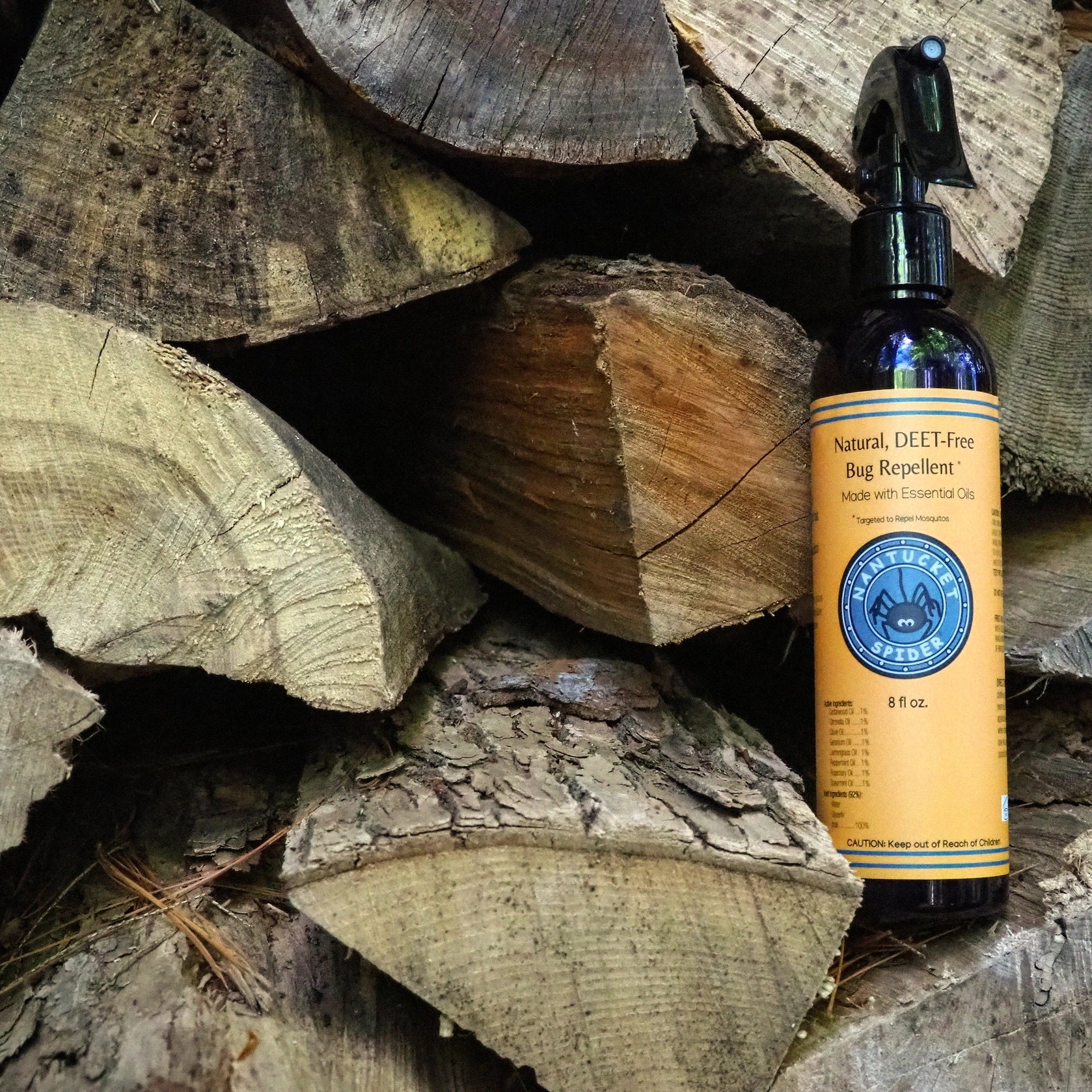 Nantucket Spider Natural Bug Repellent – Non-Toxic Mosquito Spray (2oz / 4oz / 8oz)