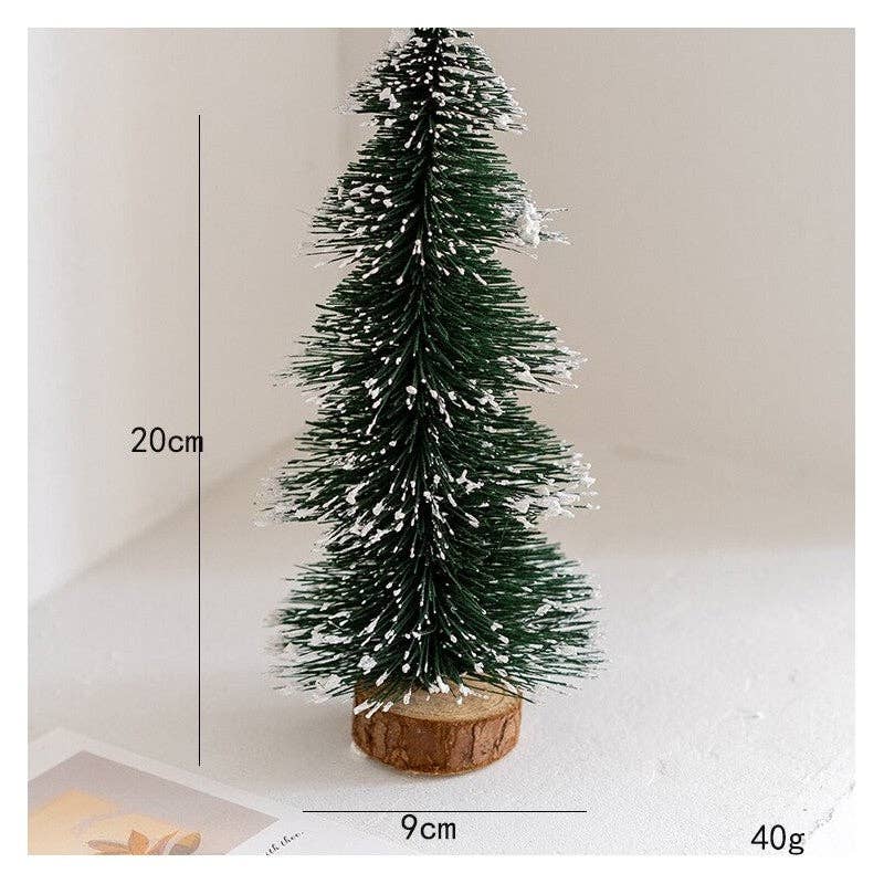 Green Velvet Christmas Tree – Desktop Decoration